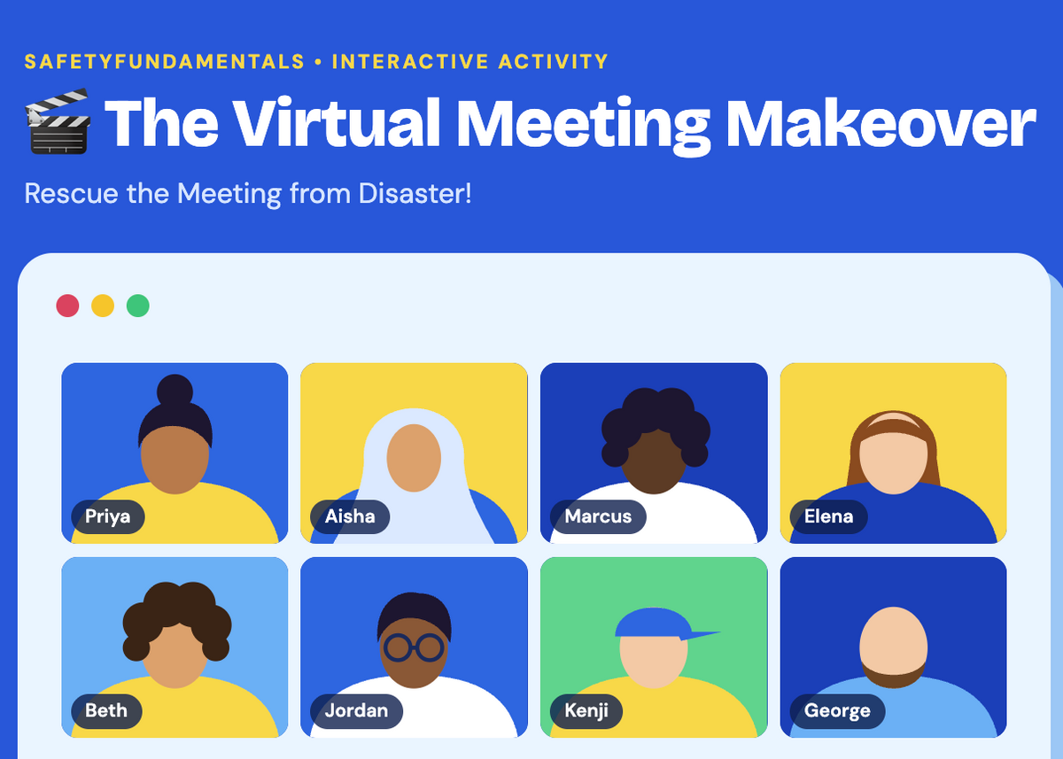 Virtual Meeting Makeover Game