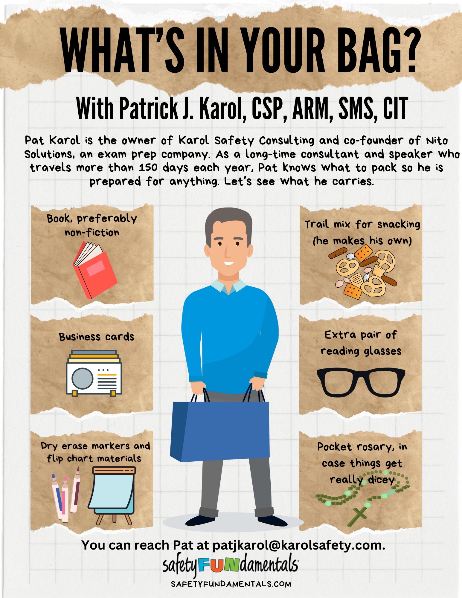 What's In Your Bag? With Pat Karol